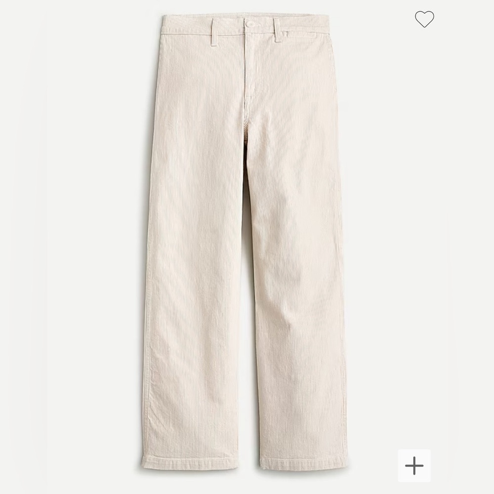 J. Crew Slim wide-leg jean in khaki stripe Size 29